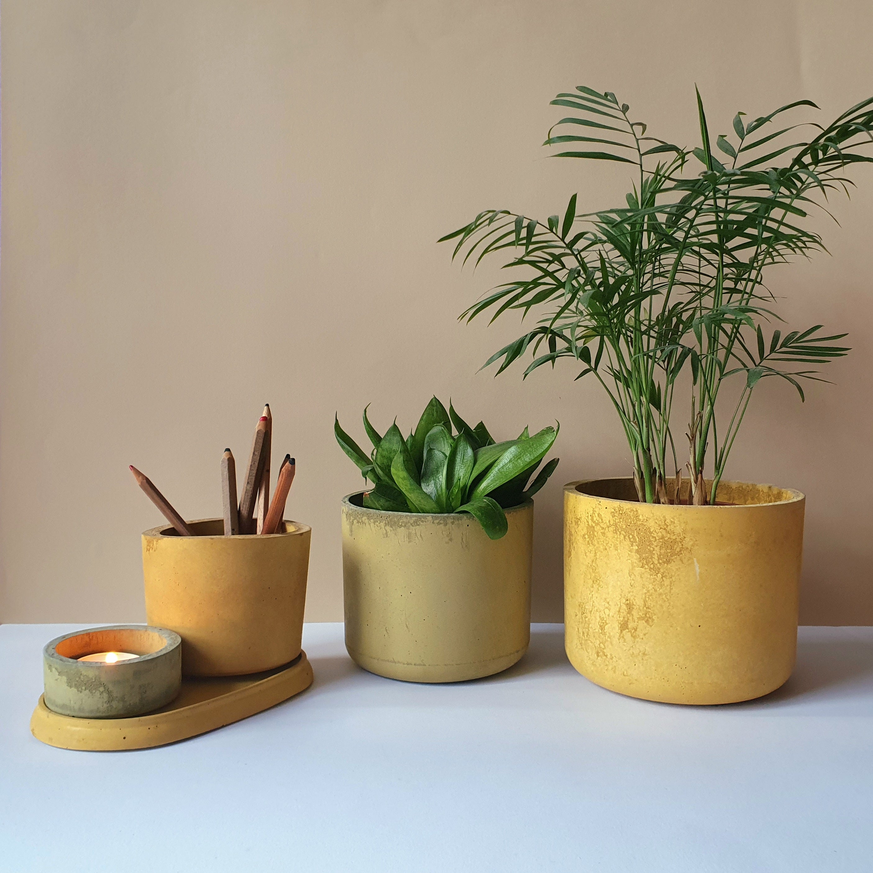 Gebog kaspók - 4 méret