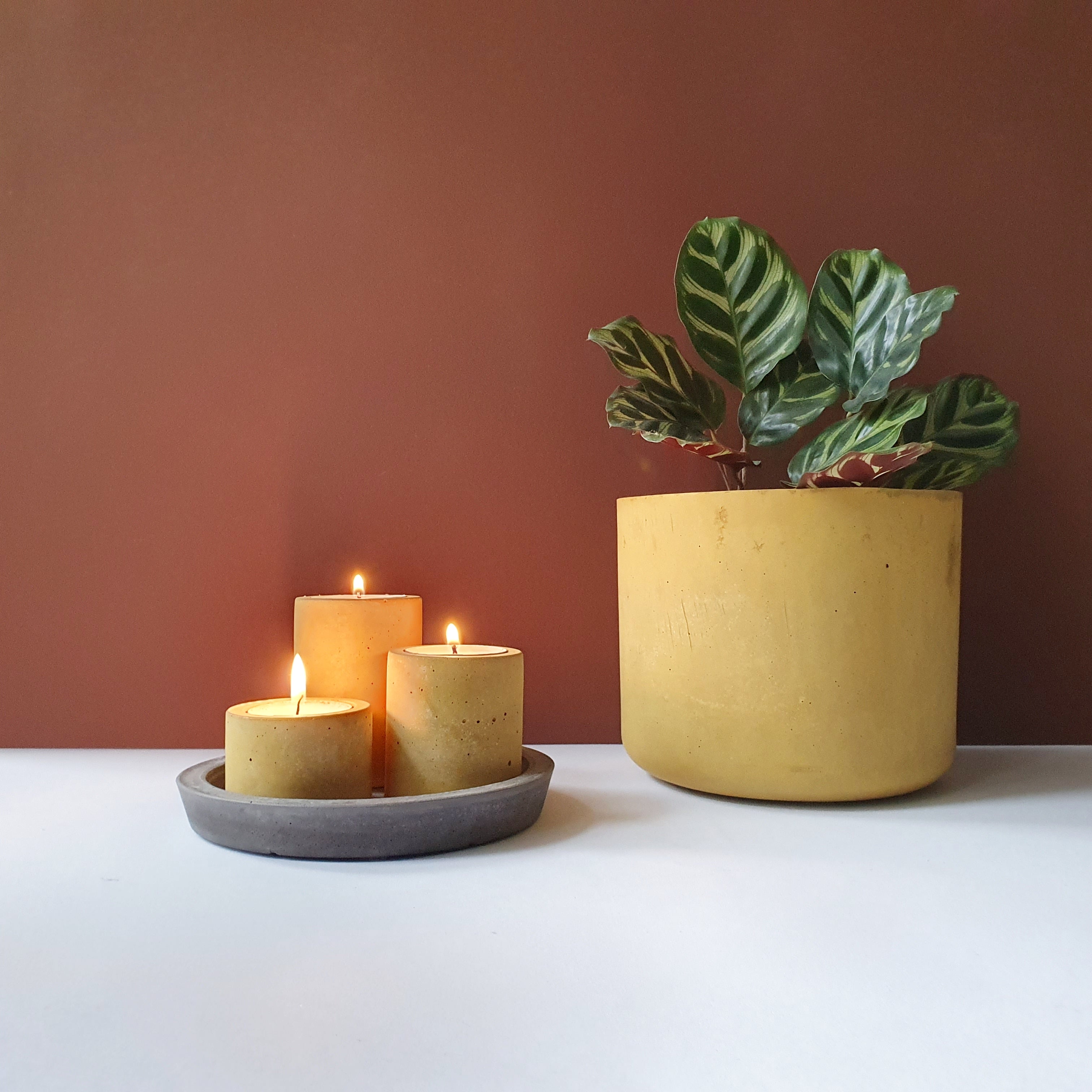 Tre mécsestartó szett